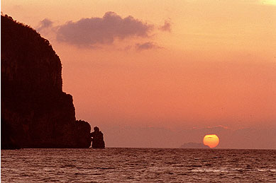 Sunsetting into the Andaman Sea