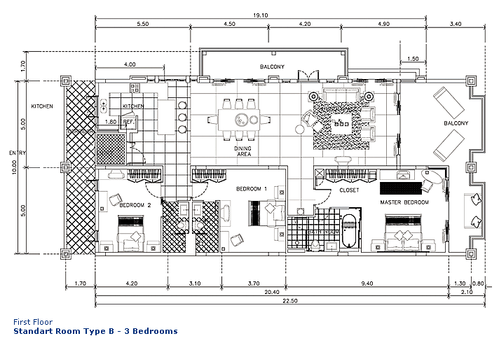 First Floor 3 Bedroom