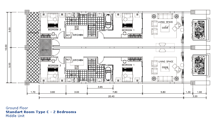 Groudn Floor Two Bedroom