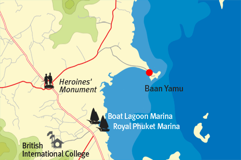 Baan Yamu Phuket Map Local