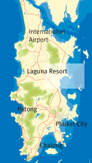 Phuket Map with Baan Yamu