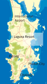 Phuket Map with Cape Yamy