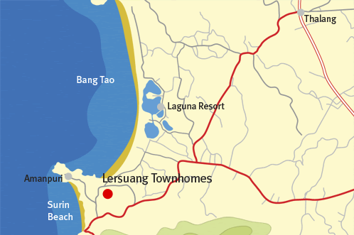 Lersuang Town Homes Map Local