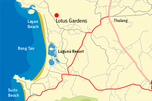 Lotus Gardens Phuket Map Local