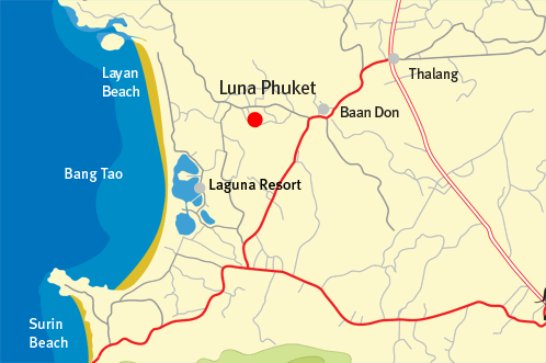 Luna Phuket Map Local