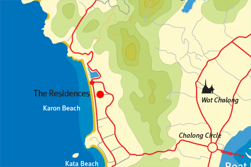 Crowne Palaza Residences Phuket Map Local