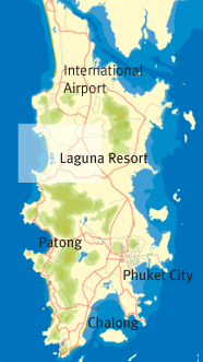 Phuket Map with The Retreat Villas