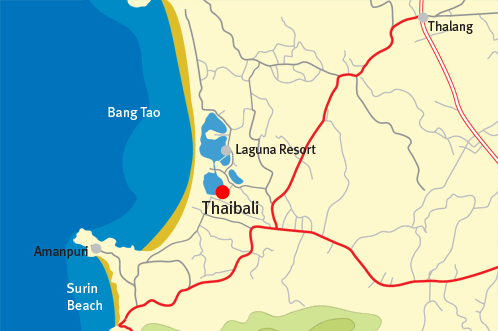 ThaiBali Phuket Map Local
